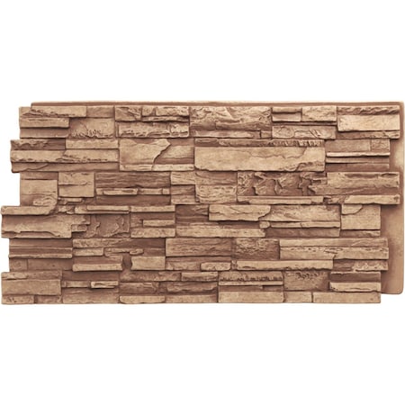 Ekena Millwork Cascade Stacked Stone, StoneWall Faux Stone Siding Panel PNU24X48CAWF